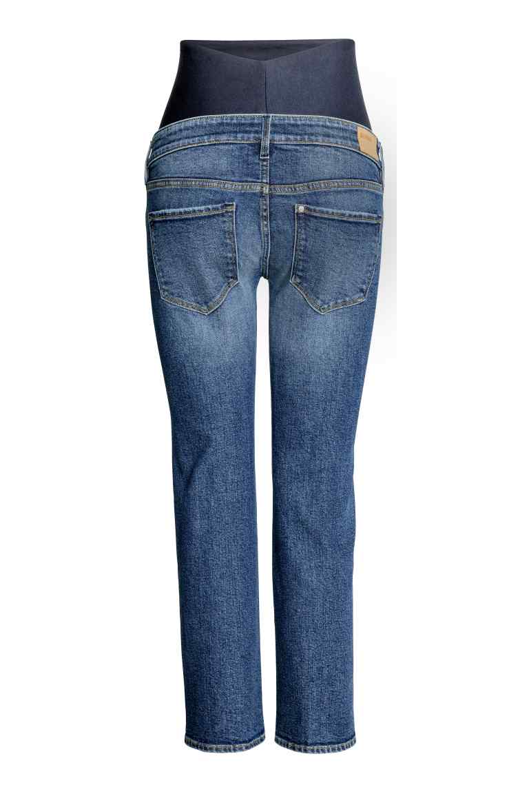 MAMA Straight Cropped Jeans
